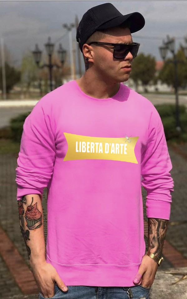 pink Sweatshirt gold line