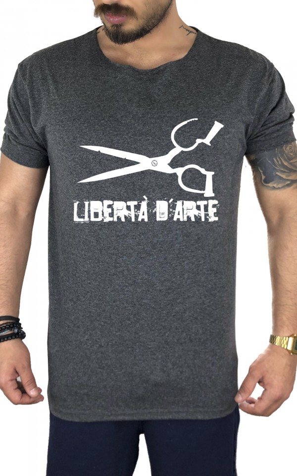 Liberta Scissor Dark Grey Tshirt