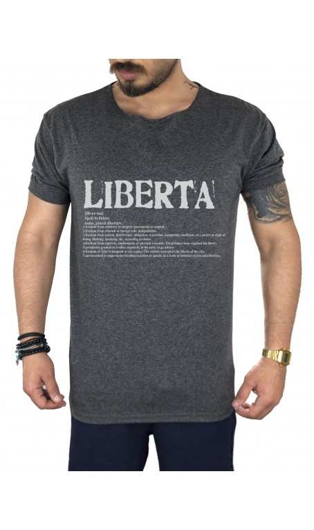 Meaning Liberta Dark Grey Tshirt
